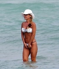 Bikini girls uncovering their nudity