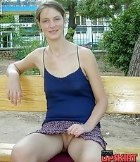 No panty upskirt just for you